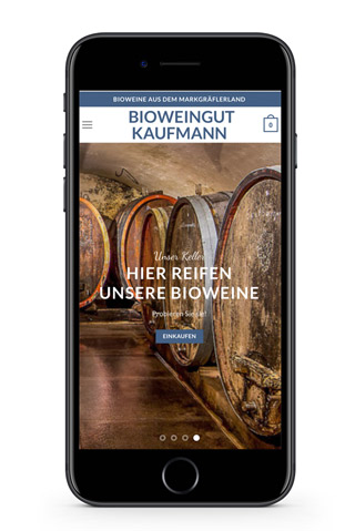 Weinguts-Webseiten müssen auch auf dem Smartphone gut aussehen.